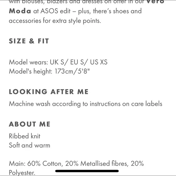 Vero Moda high neck sweater in light blue - Picture 5 of 5